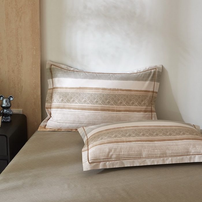 91家纺网 家纺一手货源 找家纺 沐白家居 2026新款亲肤舒适全棉印花四件套 罗马假日