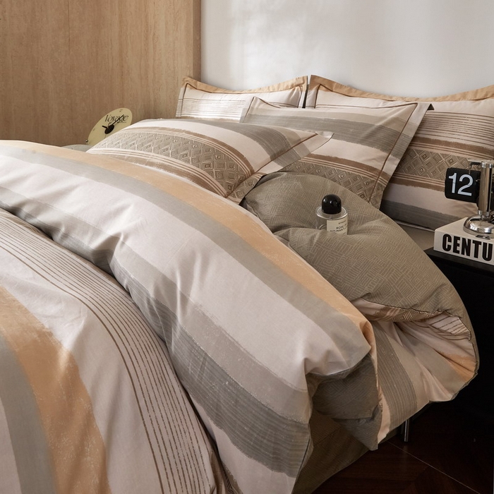 91家纺网 家纺一手货源 找家纺 沐白家居 2026新款亲肤舒适全棉印花四件套 罗马假日