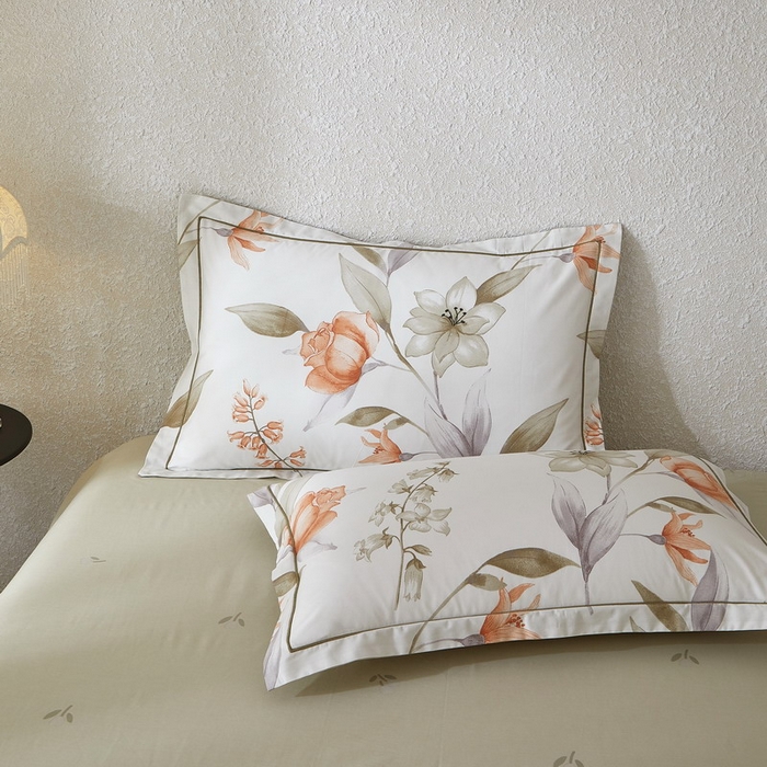 91家纺网 家纺一手货源 找家纺 沐白家居 2026新款亲肤舒适全棉印花四件套 诺溪