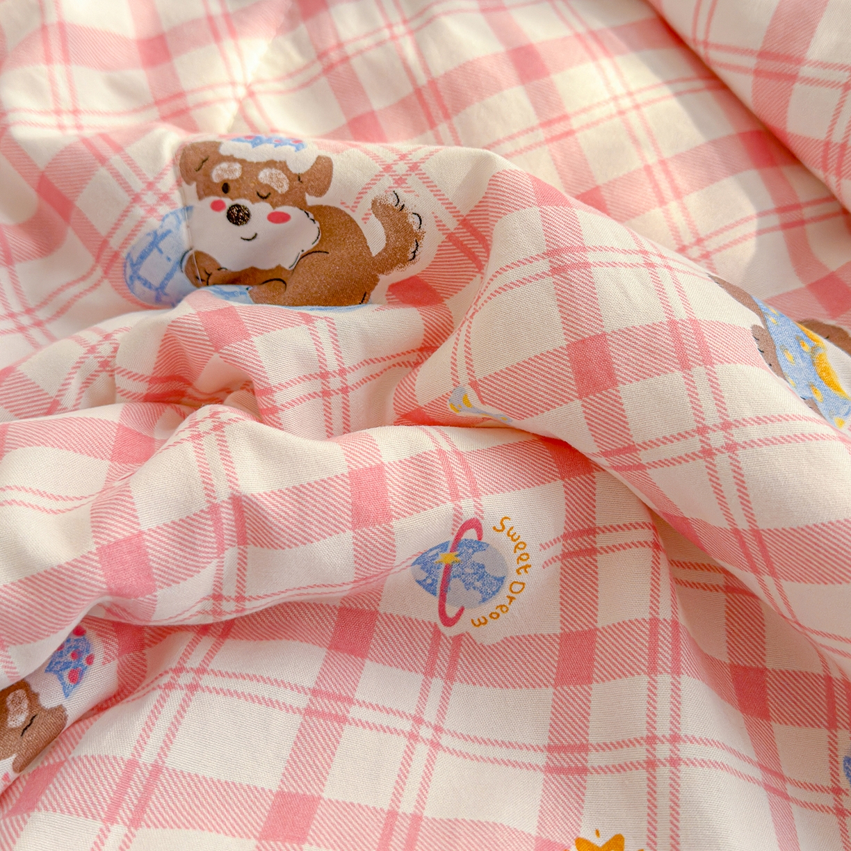 91家纺网 家纺一手货源 找家纺 弗苓家纺 2026新款A类水洗皱皱纱夏被夏凉被空调被 雪纳瑞