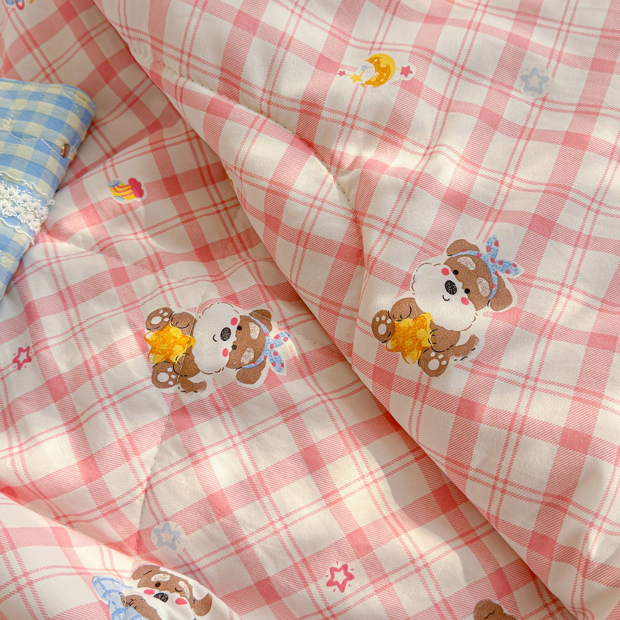 91家纺网 家纺一手货源 找家纺 弗苓家纺 2026新款A类水洗皱皱纱夏被夏凉被空调被 雪纳瑞