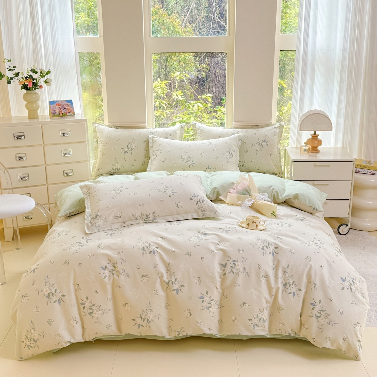 91家纺网 家纺一手货源 找家纺 （总）佑金甜 2026新款精梳全棉印花四件套