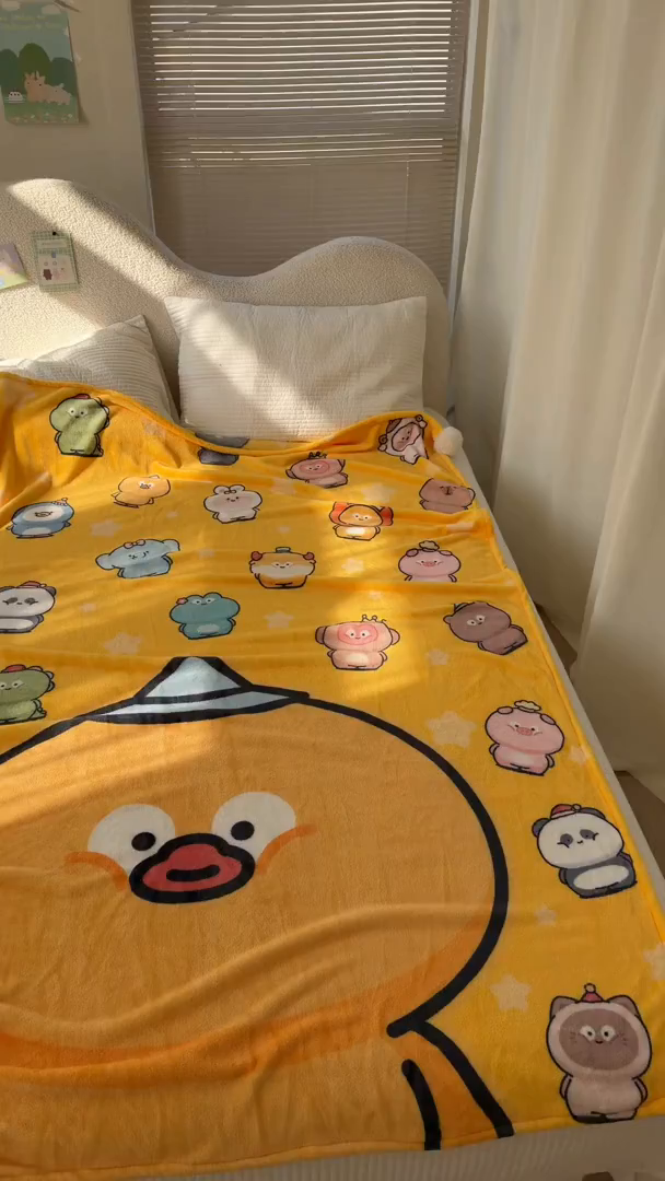 91家纺网 家纺一手货源 找家纺 潮邦创意家居 2026新款星眠绒单层双面球毯-BubbleTots巴波布布独家授权 巴啵茨茨