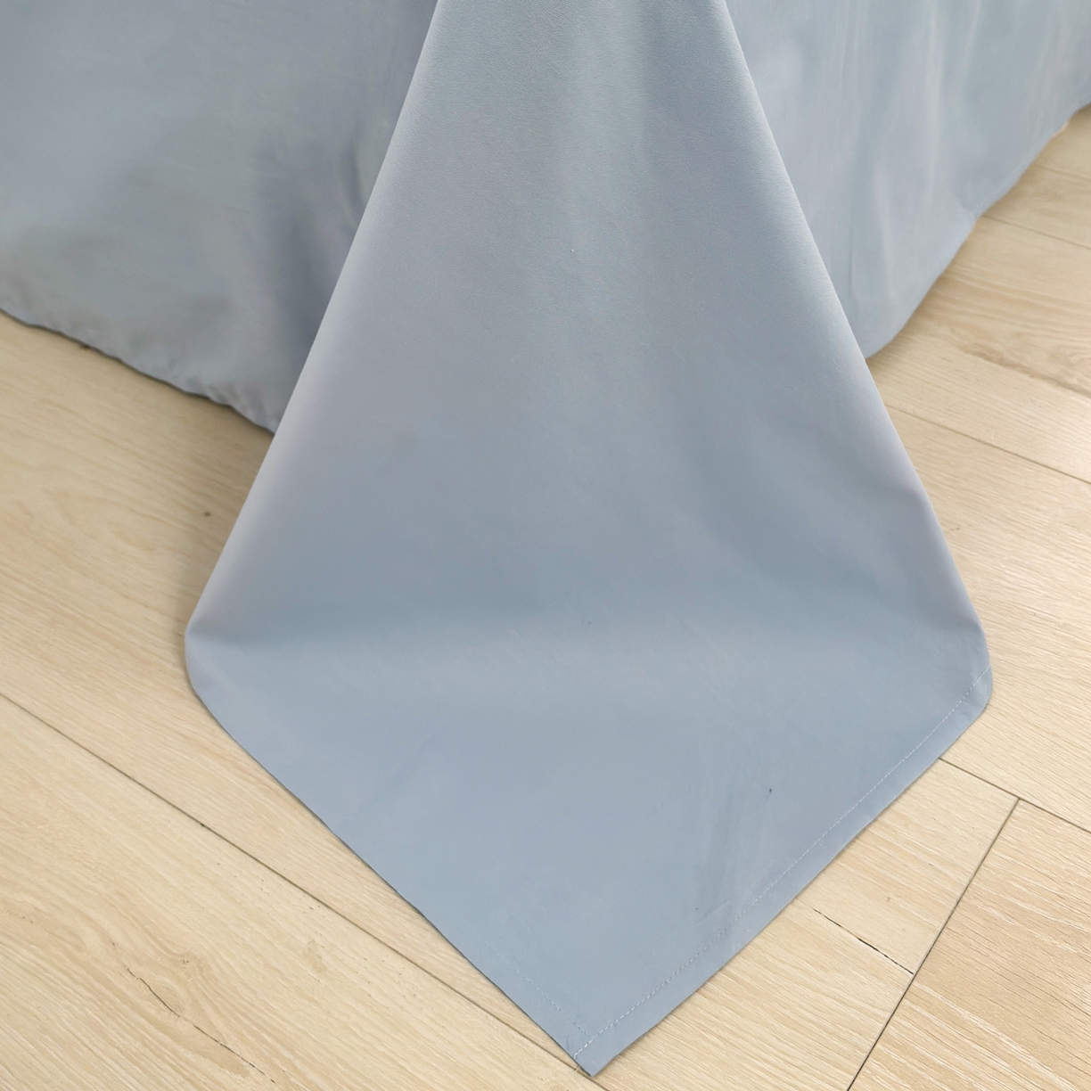 91家纺网 家纺一手货源 找家纺 雯雨家纺 2026新款A类全棉华夫格提花贝壳边工艺四件套 苏潘达灰