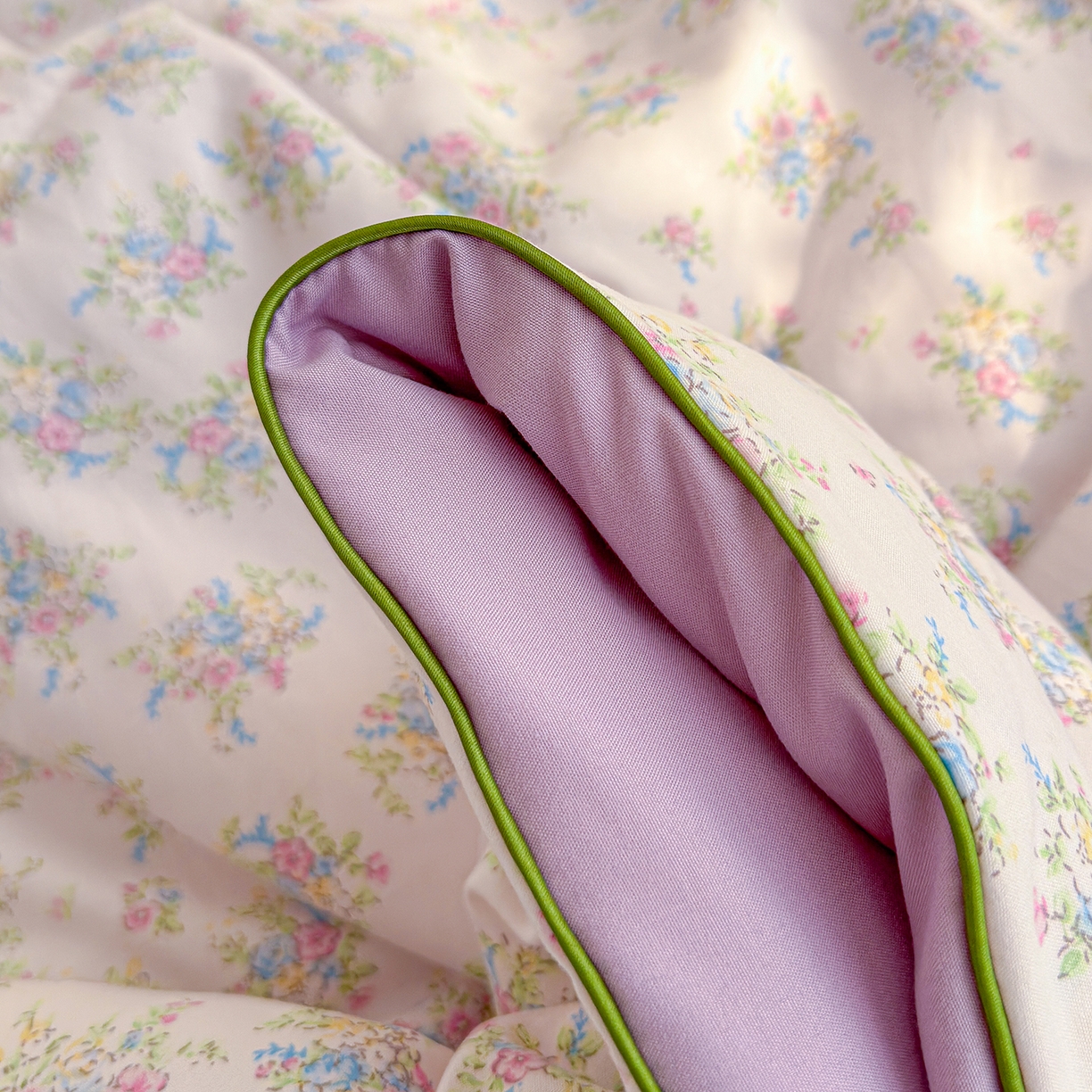 91家纺网 家纺一手货源 找家纺 弗苓家纺 2026新款A类水洗皱皱纱夏被夏凉被空调被 繁花锦