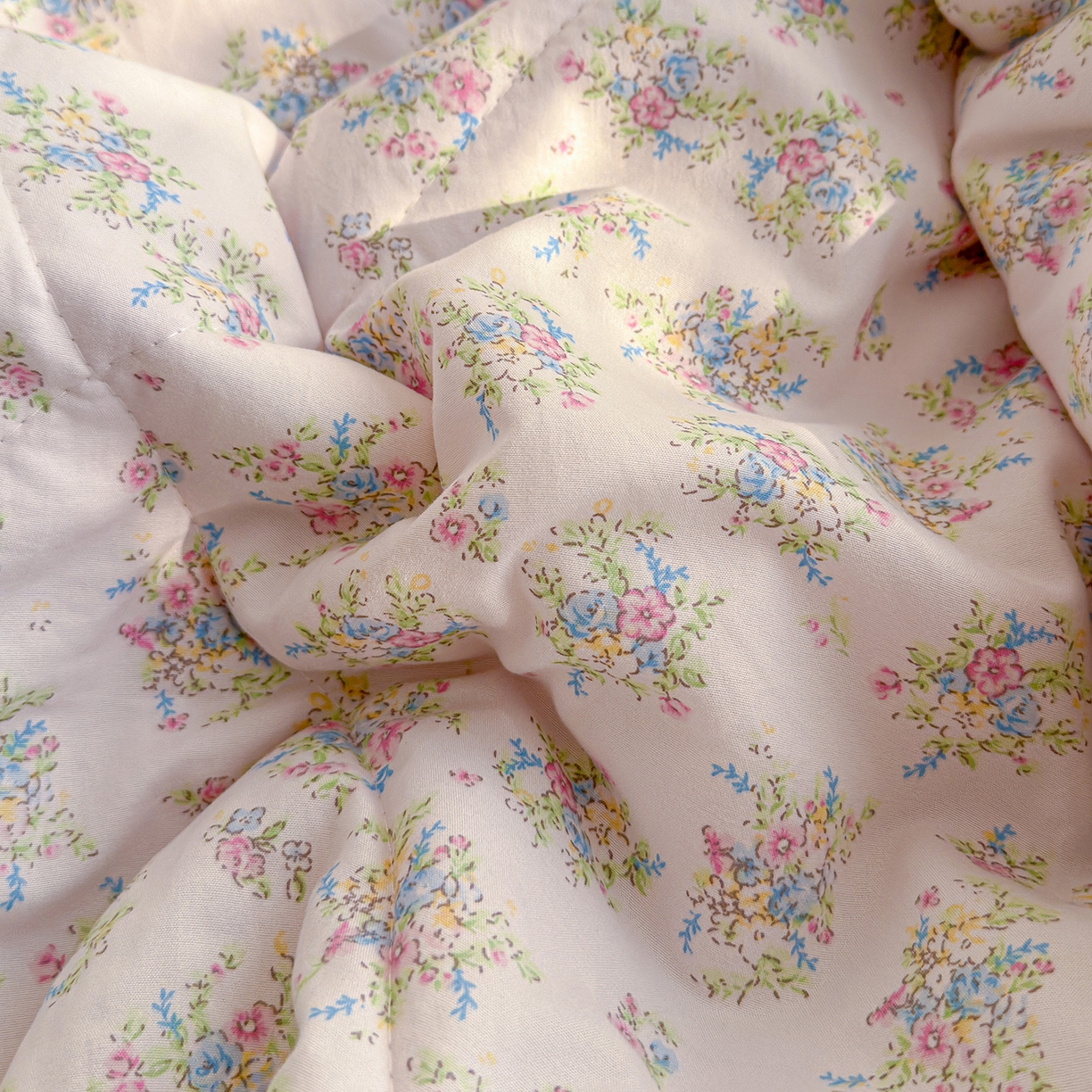 91家纺网 家纺一手货源 找家纺 弗苓家纺 2026新款A类水洗皱皱纱夏被夏凉被空调被 繁花锦