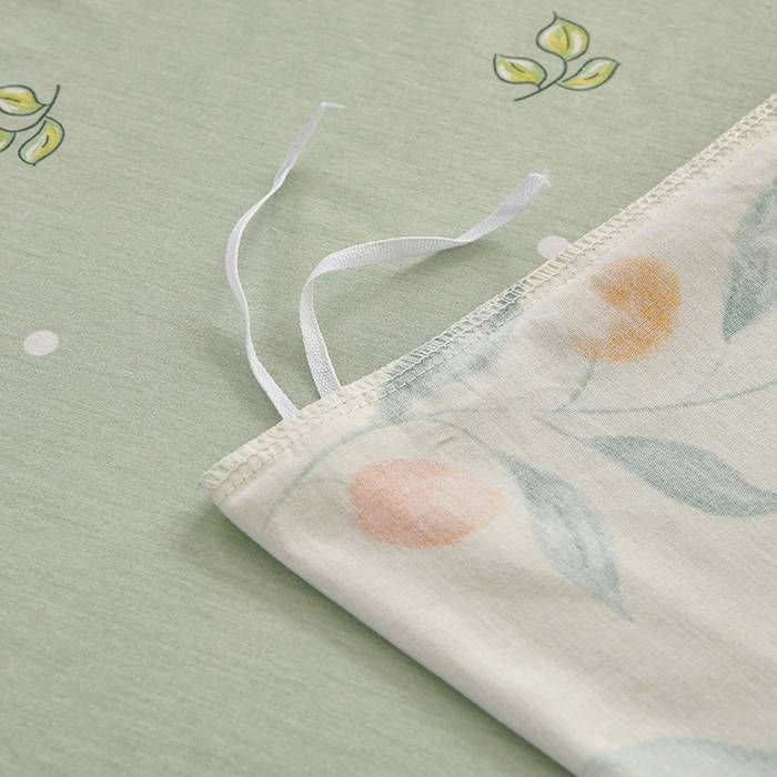 91家纺网 家纺一手货源 找家纺 宇彬家纺 2026直播新款13070A类全棉纯棉印花床单床笠款四件套和单被套喷气清新简约（缩水足可定做） 枝间梦