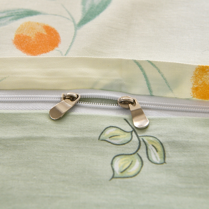 91家纺网 家纺一手货源 找家纺 宇彬家纺 2026直播新款13070A类全棉纯棉印花床单床笠款四件套和单被套喷气清新简约（缩水足可定做） 枝间梦