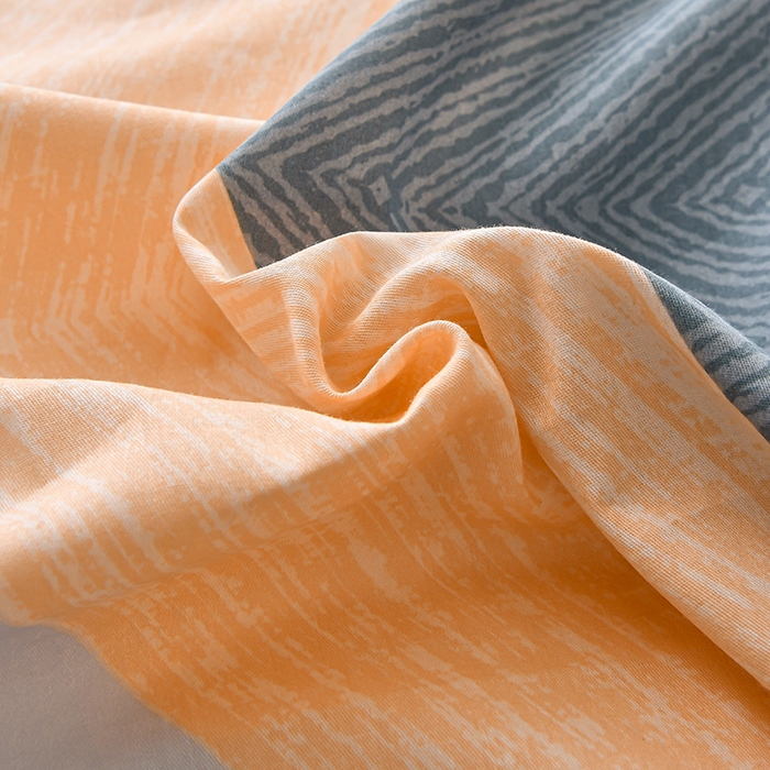 91家纺网 家纺一手货源 找家纺 宇彬家纺 2026直播新款13070A类全棉纯棉印花床单床笠款四件套和单被套喷气清新简约（缩水足可定做） 生活旋律