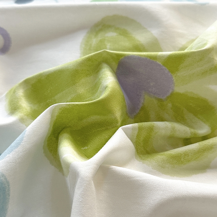 91家纺网 家纺一手货源 找家纺 宇彬家纺 2026直播新款13070A类全棉纯棉印花床单床笠款四件套和单被套喷气清新简约（缩水足可定做） 浔彩