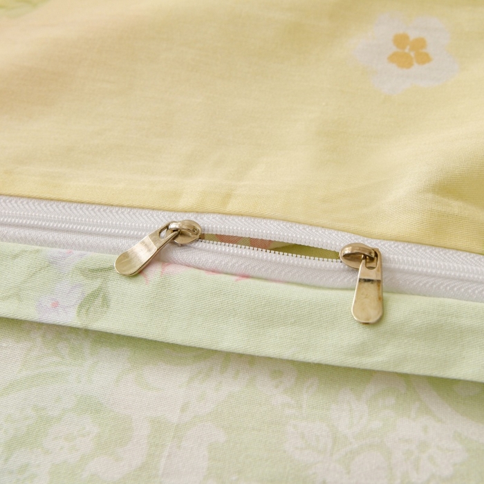 91家纺网 家纺一手货源 找家纺 宇彬家纺 2026直播新款13070A类全棉纯棉印花床单床笠款四件套和单被套喷气清新简约（缩水足可定做） 米绿韵粉黛