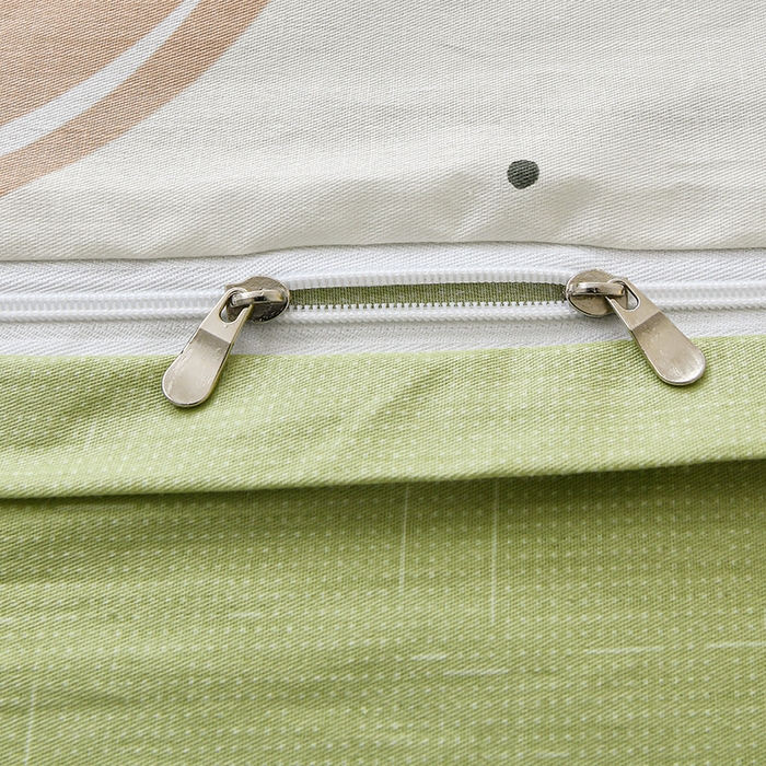 91家纺网 家纺一手货源 找家纺 宇彬家纺 2026直播新款13070A类全棉纯棉印花床单床笠款四件套和单被套喷气清新简约（缩水足可定做） 熊和兔