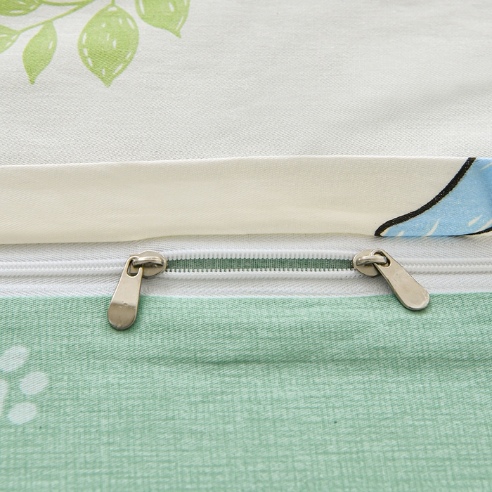 91家纺网 家纺一手货源 找家纺 宇彬家纺 2026直播新款13070A类全棉纯棉印花床单床笠款四件套和单被套喷气清新简约（缩水足可定做） 侏罗纪