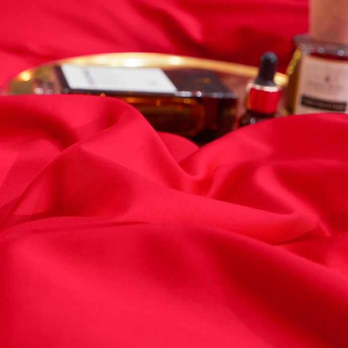 91家纺网 家纺一手货源 找家纺 （总）慕她家纺 2026年全棉纯棉婚庆四件套大红色刺绣结床上用品