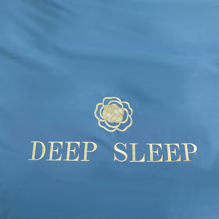 91家纺网 家纺一手货源 找家纺 慕她家纺 2026年全棉纯棉婚庆四件套大红色刺绣结床上用品 倾心 蓝灰