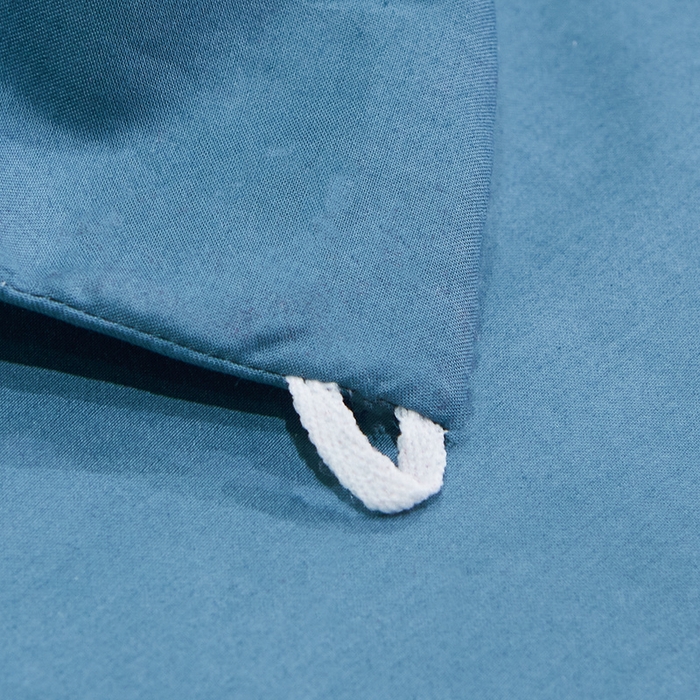 91家纺网 家纺一手货源 找家纺 慕她家纺 2026年全棉纯棉婚庆四件套大红色刺绣结床上用品 倾心 蓝灰