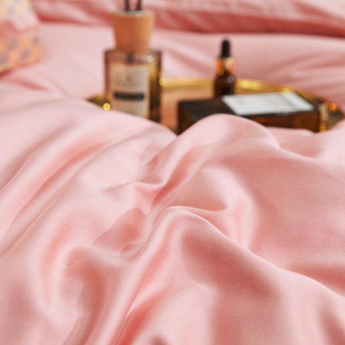 91家纺网 家纺一手货源 找家纺 慕她家纺 2026年全棉纯棉婚庆四件套大红色刺绣结床上用品 倾心 豆沙