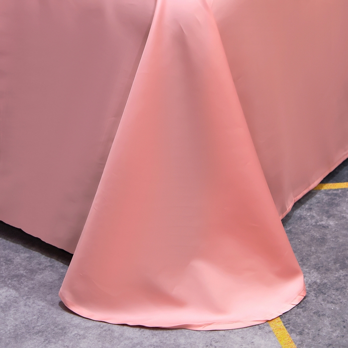 91家纺网 家纺一手货源 找家纺 慕她家纺 2026年全棉纯棉婚庆四件套大红色刺绣结床上用品 倾心 粉玉