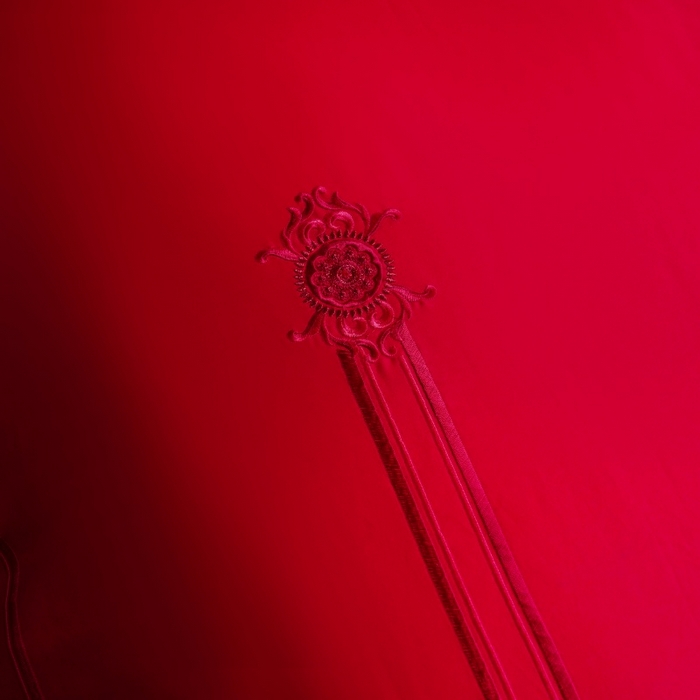 91家纺网 家纺一手货源 找家纺 慕她家纺 2026年全棉纯棉婚庆四件套大红色刺绣结床上用品 宫廷盛意