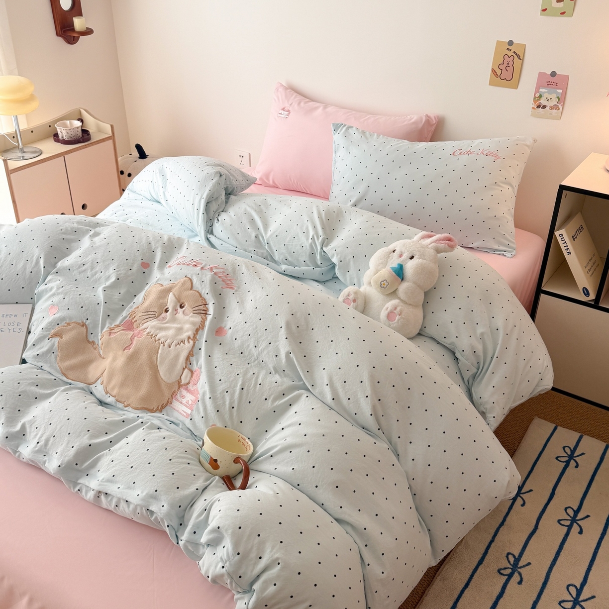 91家纺网 家纺一手货源 找家纺 （总）吾欢心 2026春夏新款水洗棉床盖款四件套夏被四件套