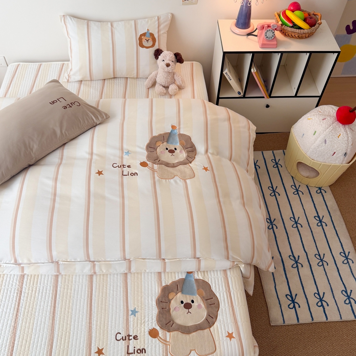 91家纺网 家纺一手货源 找家纺 （总）吾欢心 2026春夏新款水洗棉床盖款四件套夏被四件套