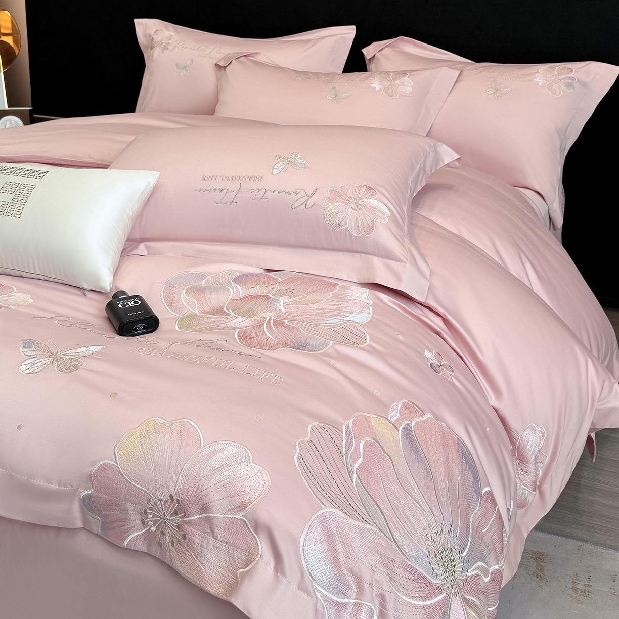 91家纺网 家纺一手货源 找家纺 家居1号家纺 2026新款50双股挚爱新疆长绒棉四件套 挚爱-桃花粉