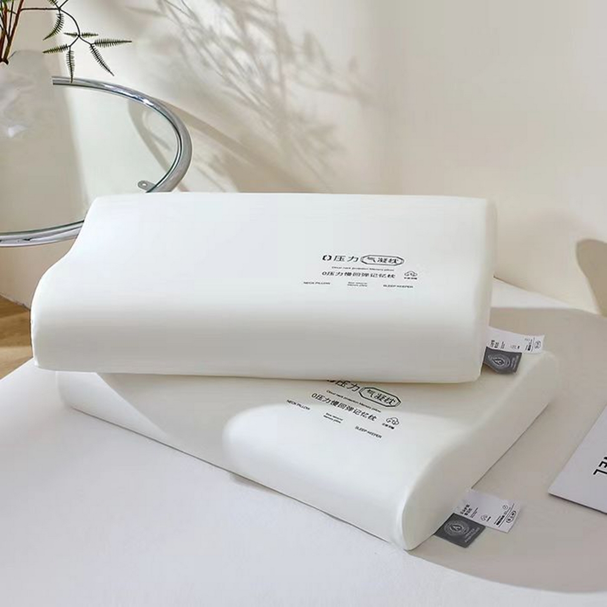 91家纺网 家纺一手货源 找家纺 （总）剑桥枕业 2025新款深睡养肤药包款羽丝定型枕芯 可选荞麦 决明子 薰衣草 促销款式枕头