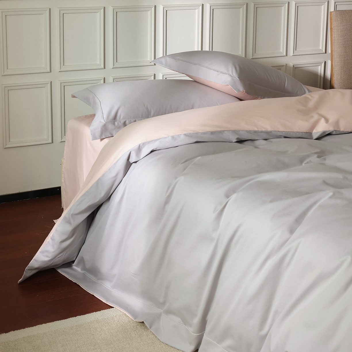 91家纺网 家纺一手货源 找家纺 （总）万盛家纺 2026新款全棉宽边埋绳四件套（拍图一）