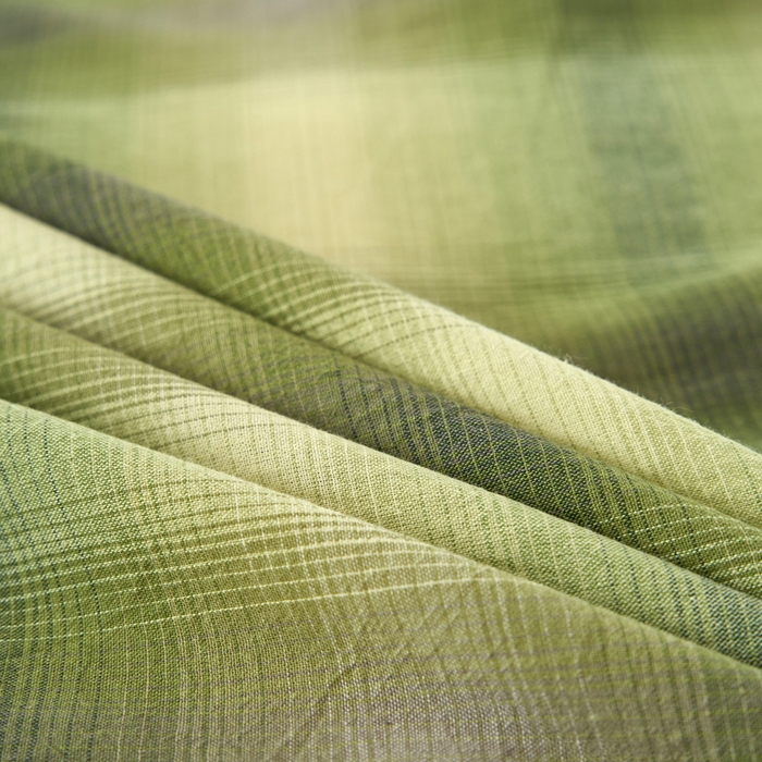 91家纺网 家纺一手货源 找家纺 三沁家居 2025新款格子色织全棉水洗棉四件套直播爆款量大价优 炫彩绿