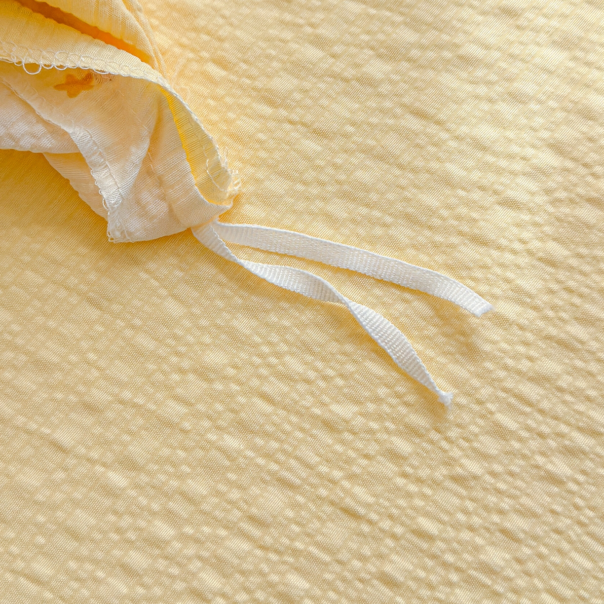 91家纺网 家纺一手货源 找家纺 铺尚美家纺 2026春夏新品高克重A类泡芙纱泡泡皱皱纱四件套 晚安宝贝