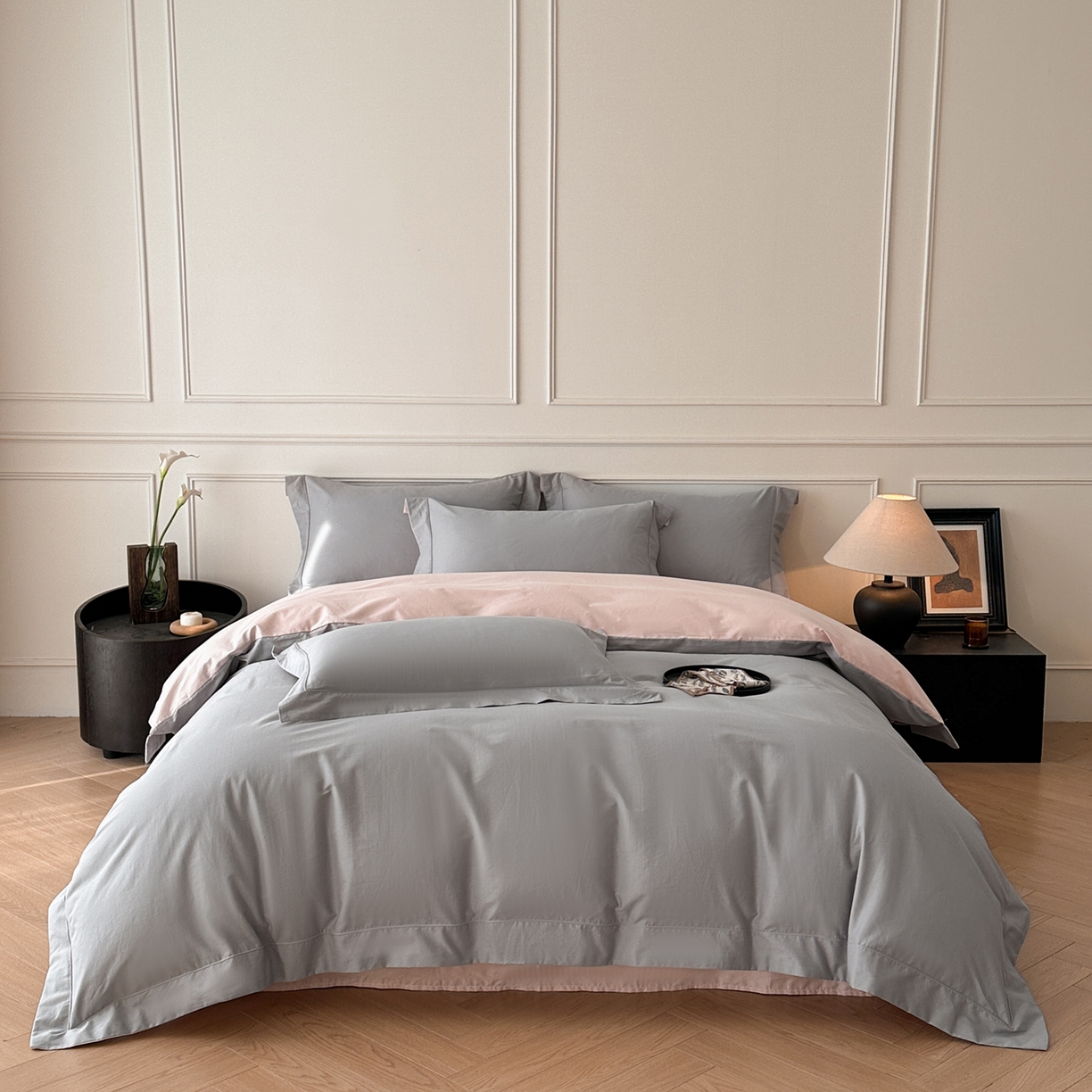 91家纺网 家纺一手货源 找家纺 （总）万盛家纺 2026新款全棉宽边埋绳四件套（拍图二）