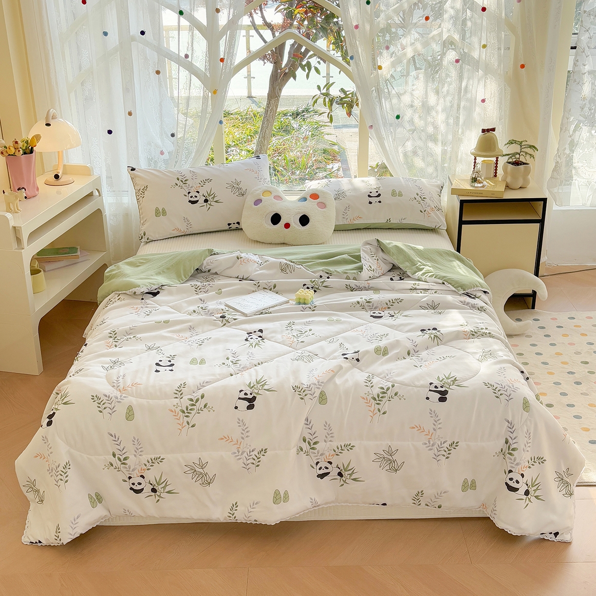 91家纺网 家纺一手货源 找家纺 （总）恒畅 2026新款水洗小花边印花亲肤夏被夏凉被