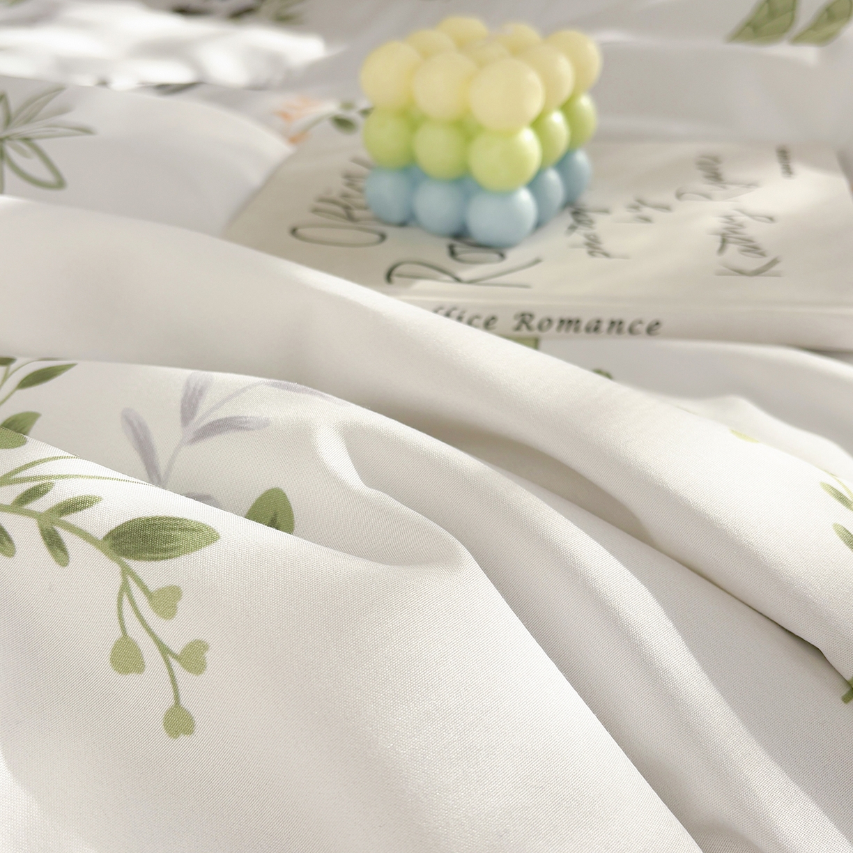 91家纺网 家纺一手货源 找家纺 恒畅 2026新款水洗小花边印花亲肤夏被夏凉被 竹子熊猫