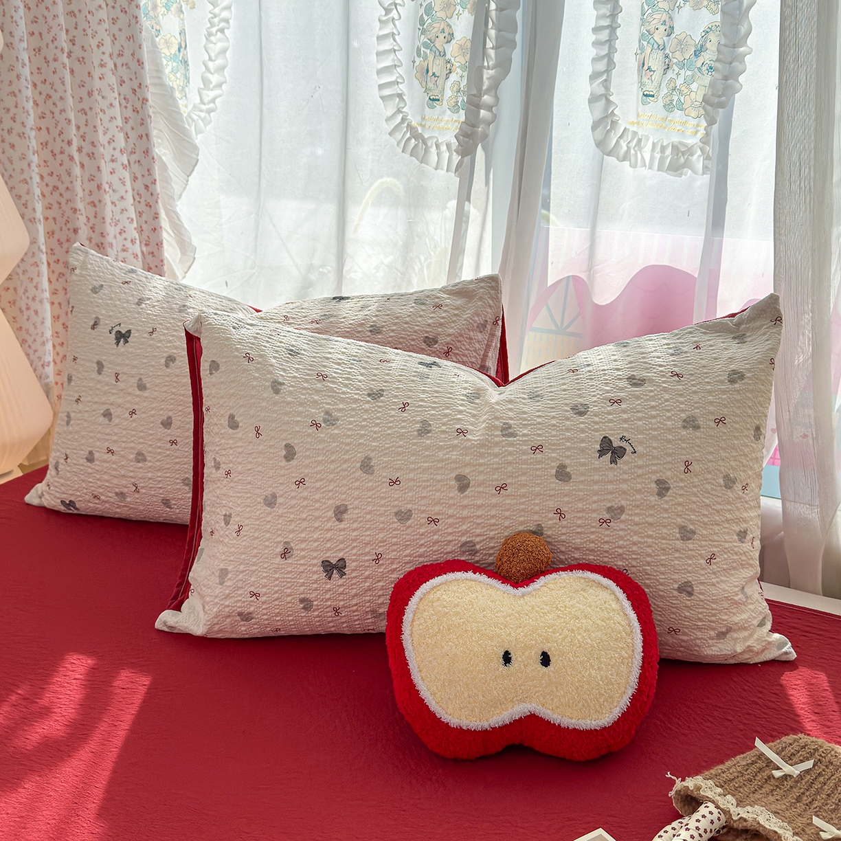 91家纺网 家纺一手货源 找家纺 铺尚美家纺 2026春夏新品高克重A类泡芙纱泡泡皱皱纱四件套 复古结美