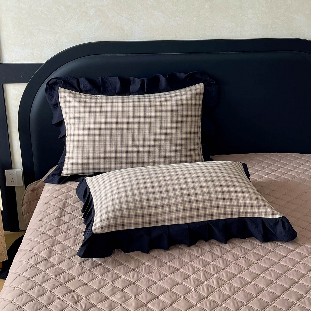 91家纺网 家纺一手货源 找家纺 （总）麦田家纺 2026新款花边夹棉床盖四件套-西西里岛