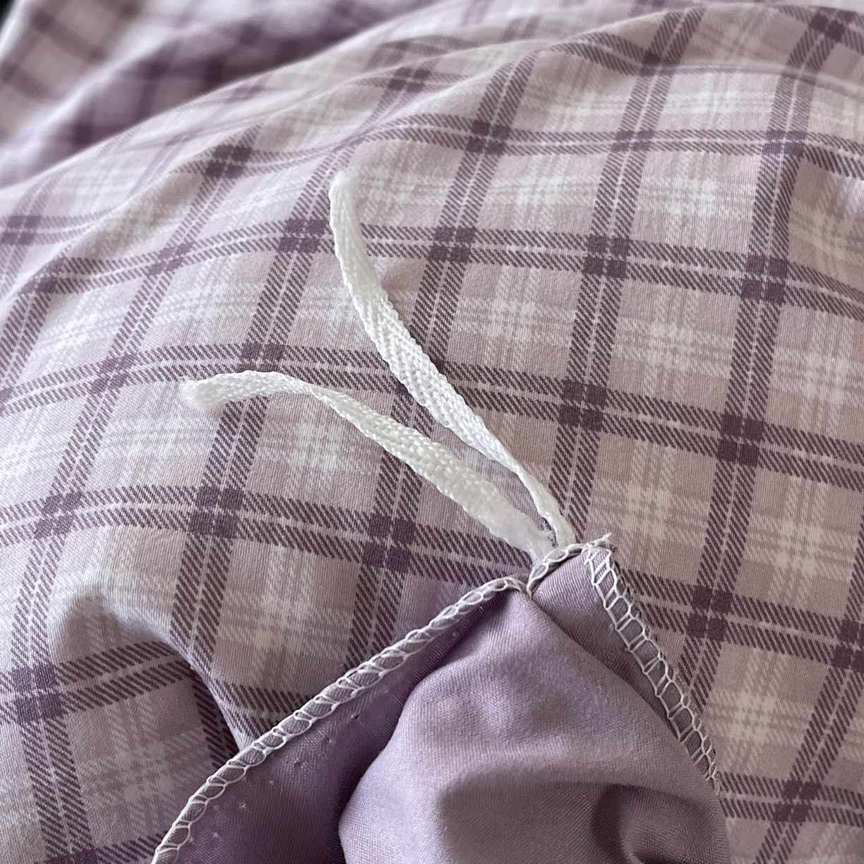 91家纺网 家纺一手货源 找家纺 麦田家纺 2026新款花边夹棉床盖四件套-西西里岛 西西里岛-浅紫