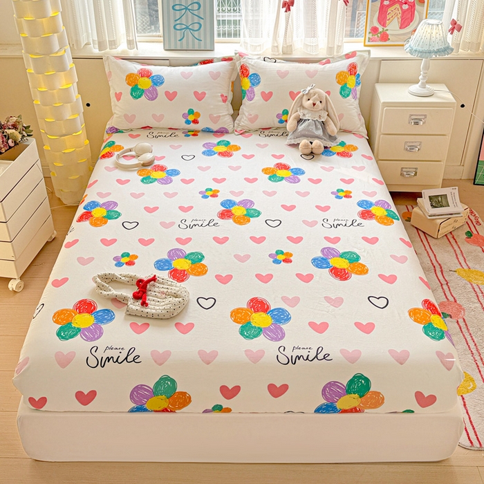 卡普家居 2026新款全棉印花A版床笠 缤纷花语