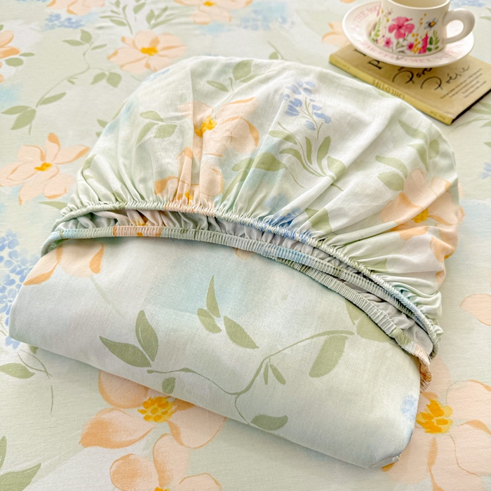 91家纺网 家纺一手货源 找家纺 卡普家居 2026新款全棉印花A版床笠 风的颜色