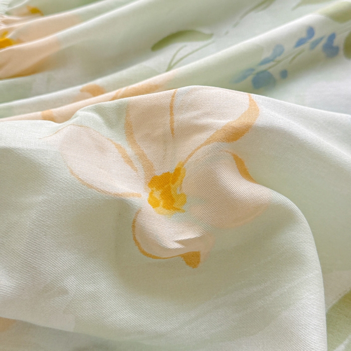 91家纺网 家纺一手货源 找家纺 卡普家居 2026新款全棉印花A版床笠 风的颜色