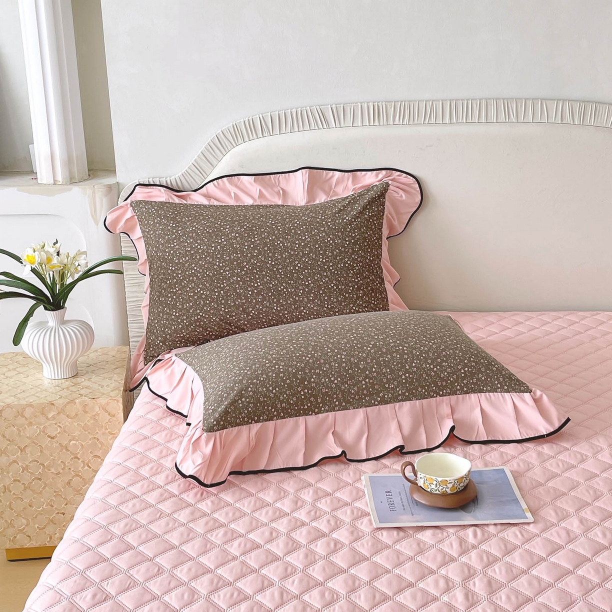 91家纺网 家纺一手货源 找家纺 （总）麦田家纺 2026新款花边床盖四件套