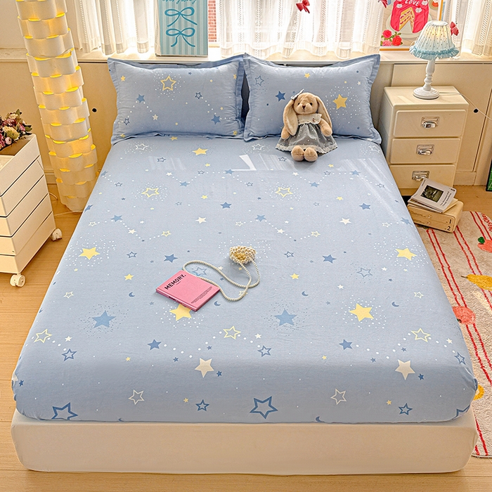 卡普家居 2026新款全棉印花A版床笠 五星集