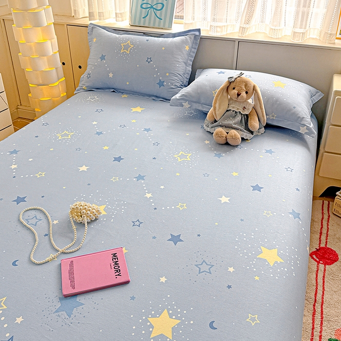 91家纺网 家纺一手货源 找家纺 卡普家居 2026新款全棉印花A版床笠 五星集