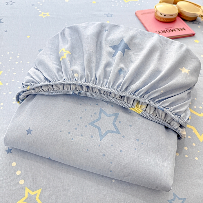 91家纺网 家纺一手货源 找家纺 卡普家居 2026新款全棉印花A版床笠 五星集