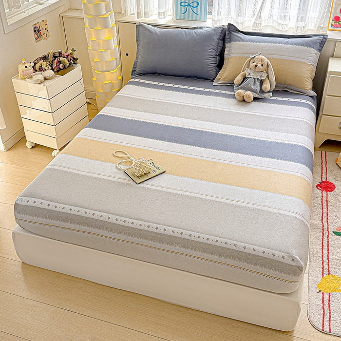 91家纺网 家纺一手货源 找家纺 卡普家居 2026新款全棉印花A版床笠 星辰大海