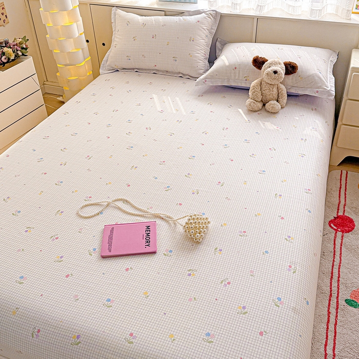 91家纺网 家纺一手货源 找家纺 卡普家居 2026新款全棉印花A版床笠 樱桃小可