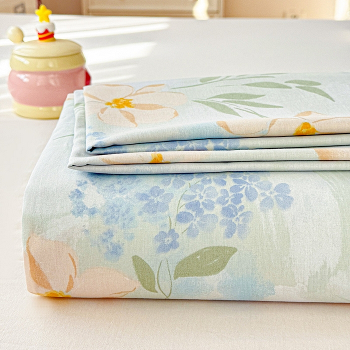 91家纺网 家纺一手货源 找家纺 卡普家居 2026新款全棉印花A版床单 风的颜色