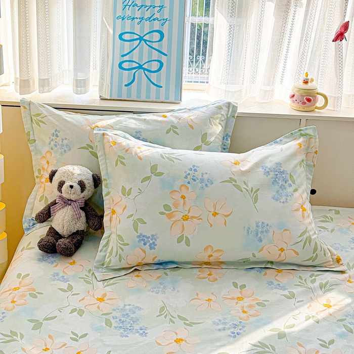 91家纺网 家纺一手货源 找家纺 卡普家居 2026新款全棉印花A版床单 风的颜色