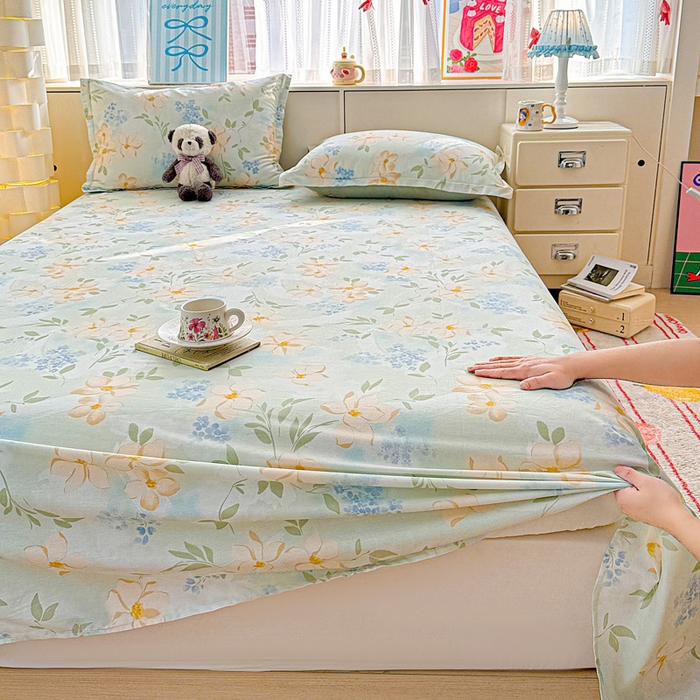 91家纺网 家纺一手货源 找家纺 卡普家居 2026新款全棉印花A版床单 风的颜色