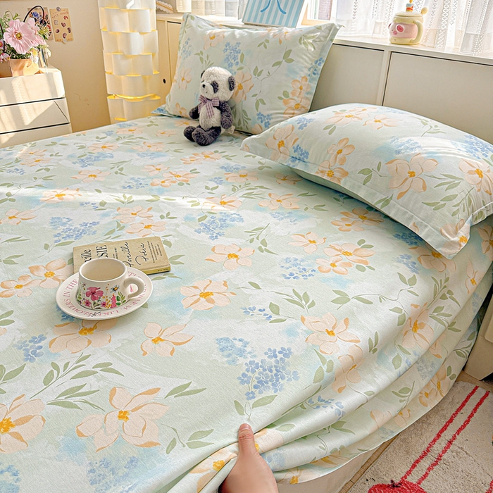 91家纺网 家纺一手货源 找家纺 卡普家居 2026新款全棉印花A版床单 风的颜色