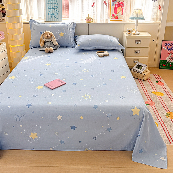 91家纺网 家纺一手货源 找家纺 卡普家居 2026新款全棉印花A版床单 五星集